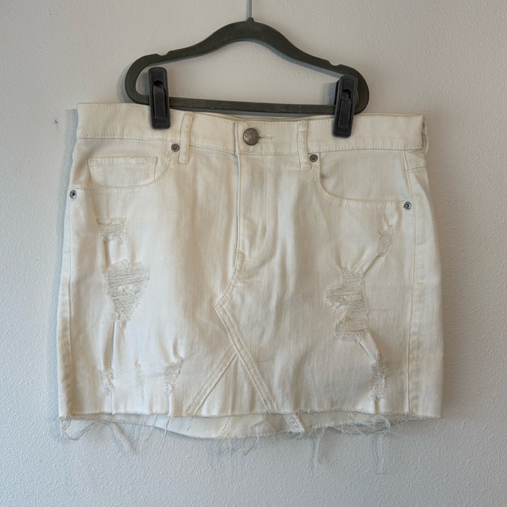 Express Denim Mini Skirt